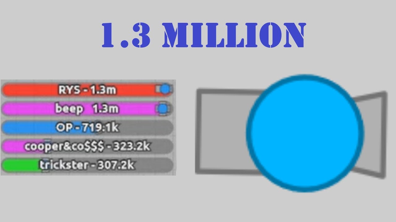 Diep.io | Triple 1m Denial! - 1.3m Hybrid 4TDM