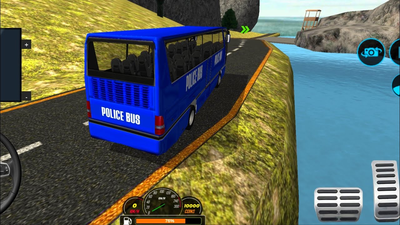 Bus Simulator Games - Realistic Police Transporter Drive simulator 2022 - Android Gameplay