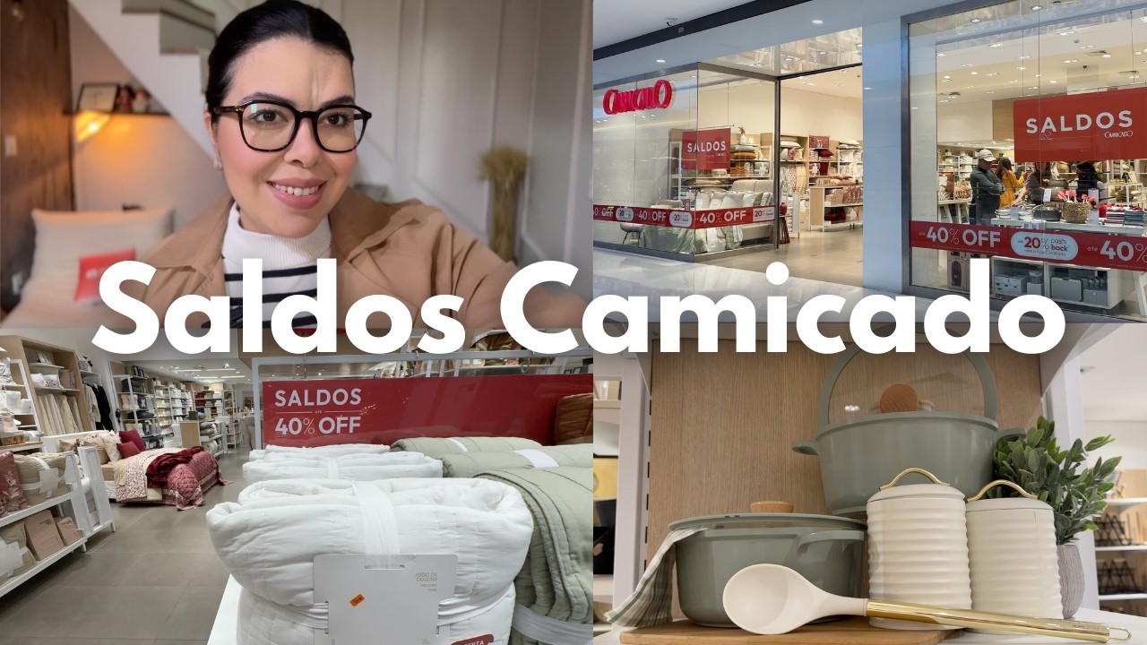 SALDOS CAMICADO | até 40% off + cashback | enxoval