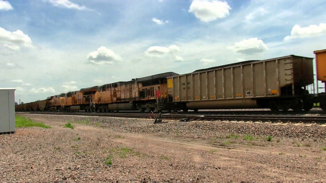 Union Pacific monster 294 car coal train Wood River, Nebraska