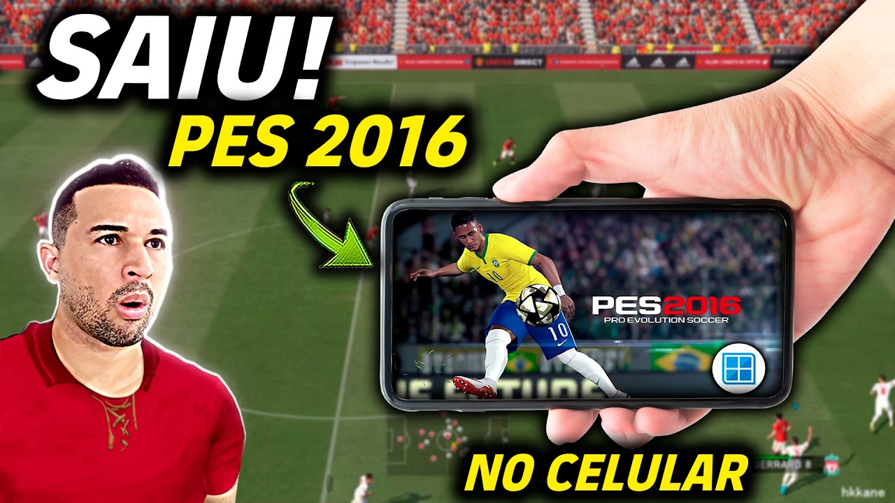FENOMENAL! SAIU PES 2016 OFICIAL COMPLETO COM LIBERTADORES E CHAMPIONS LEAGUE NO CELULAR - OFFLINE
