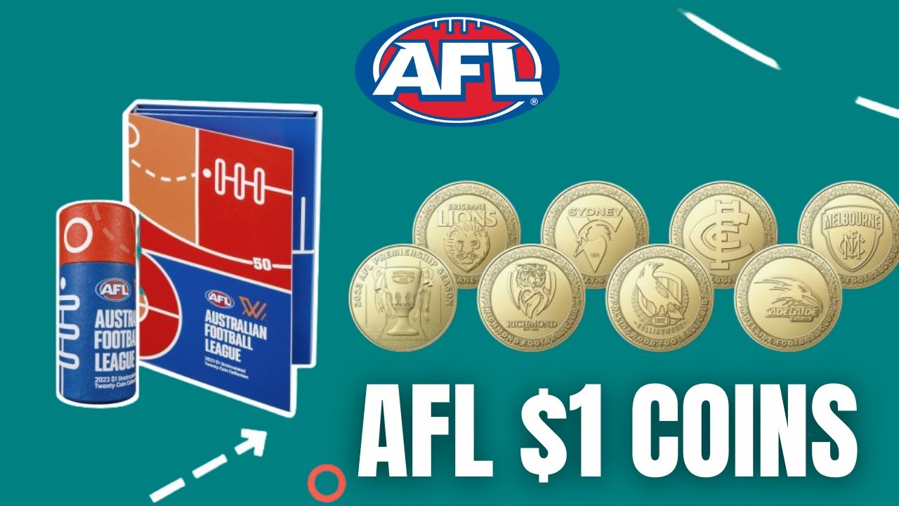 AFL 2023 $1 coins set from the Royal Mint