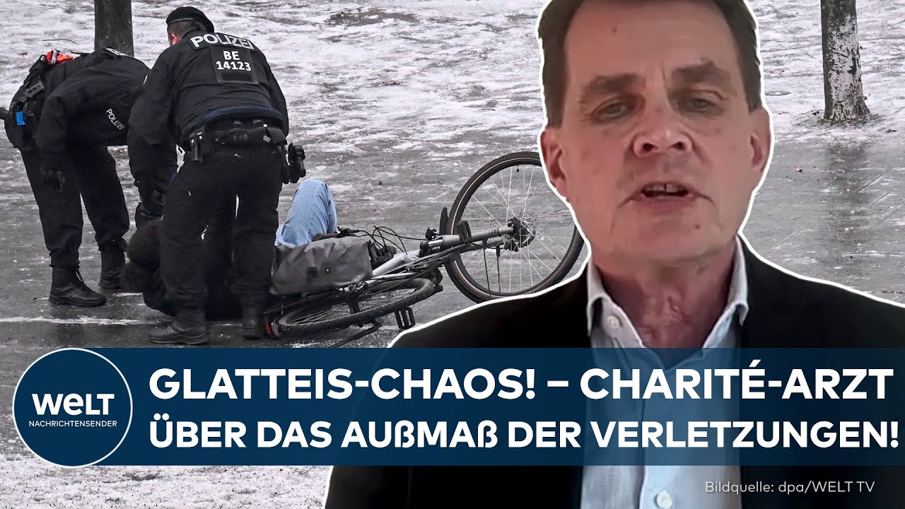 BERLIN: Glatteis-Chaos! – Charité-Arzt über das Ausmaß der Verletzungen!
