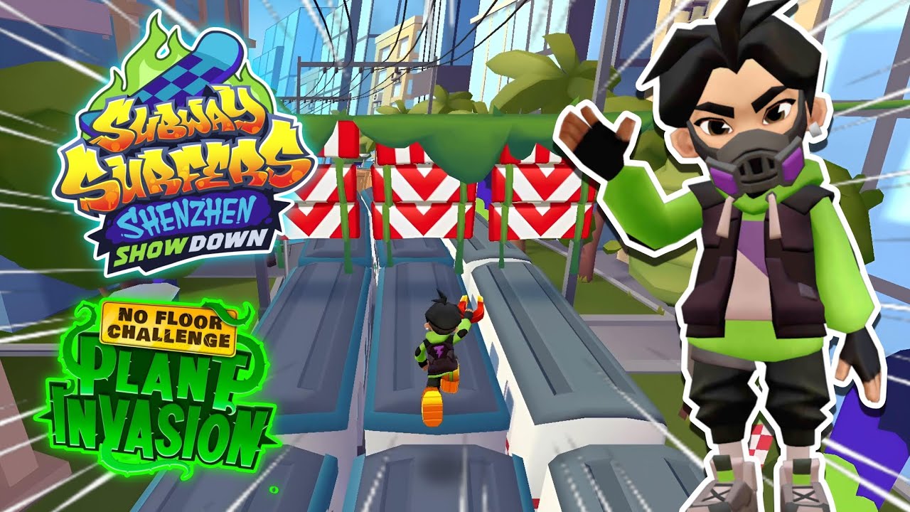 SUBWAY SURFERS NEW PLANT INVASION : NO FLOOR CHALLENGE IN SHENZHEN SHOWDOWN 2024 - THUNDER