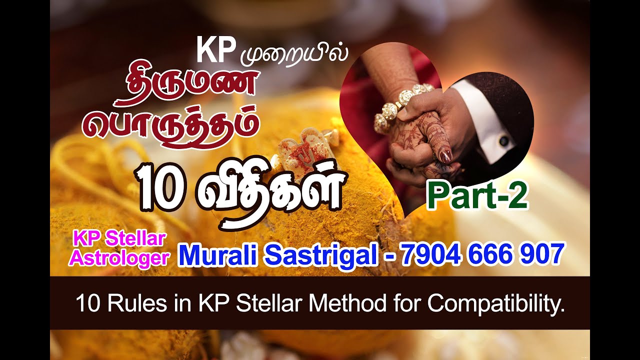 10 Rules for Marriage Matching | KP Stellar Astrology Lessons | Rule 1 and 2 Explained