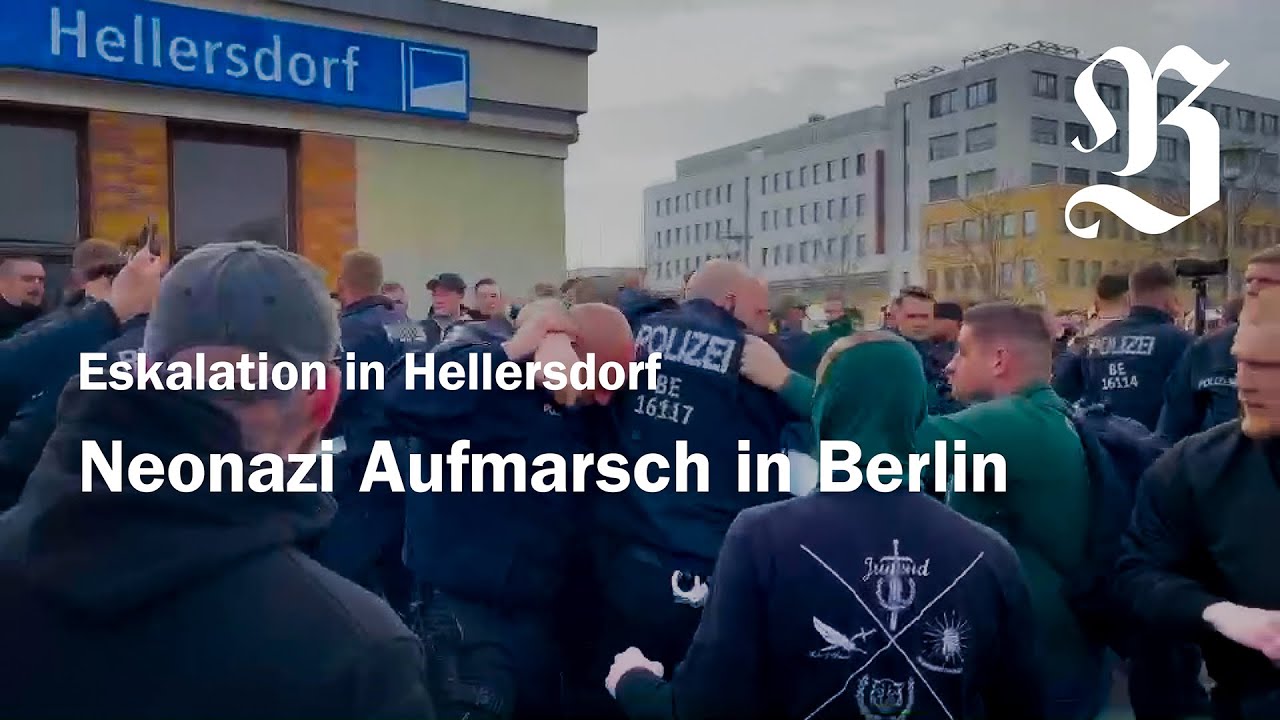 Neonazi Aufmarsch in Berlin | Eskalation am Ubahnhof Hellersdorf
