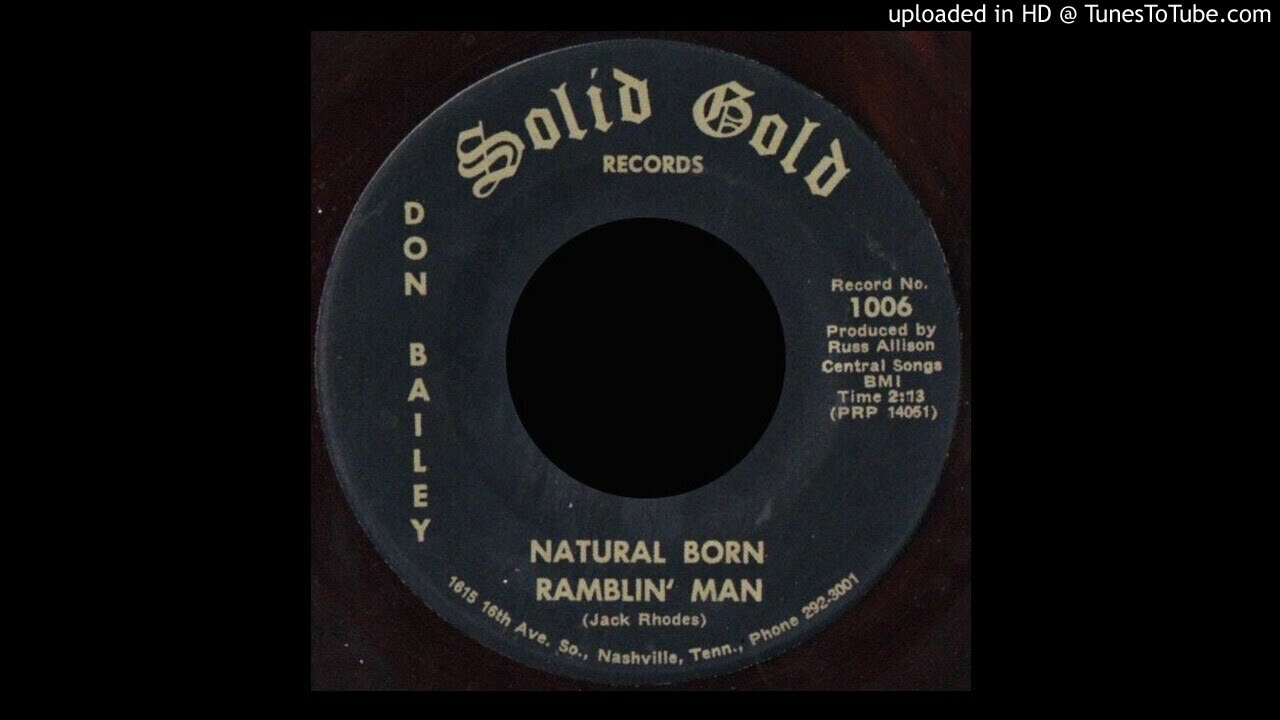 Don Bailey - Natural Born Man - Solid Gold 45