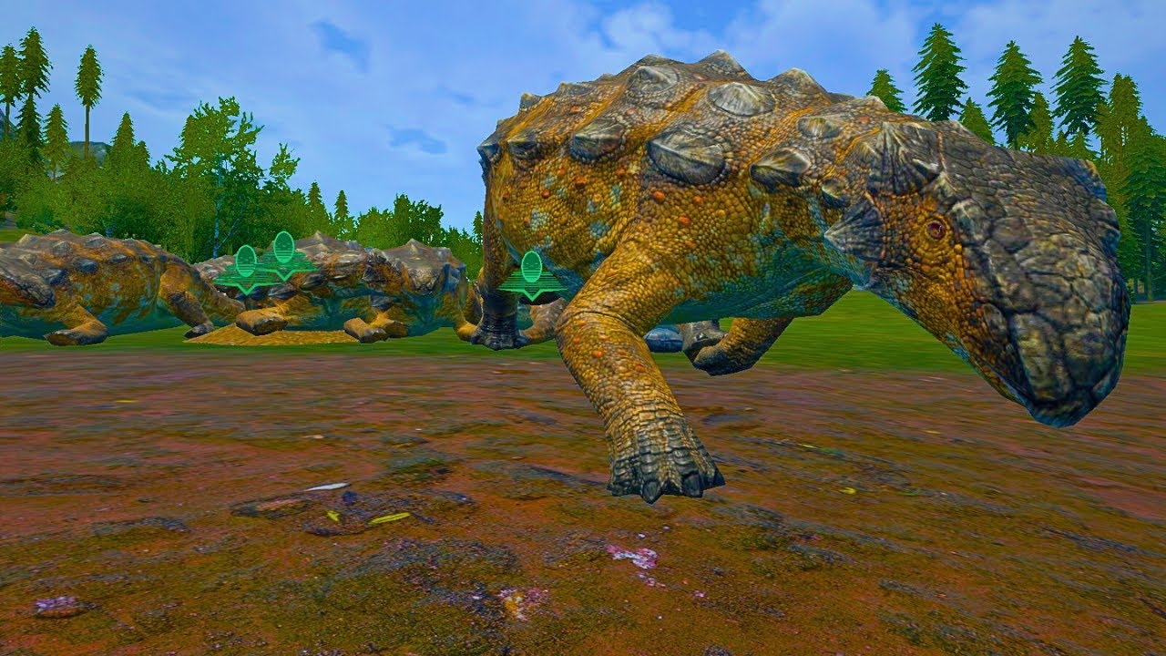 DINOSSAURO:ANKILOSSAURO manada gigante migraçao batalha epica por territorio(THE ISLE)PT/BR