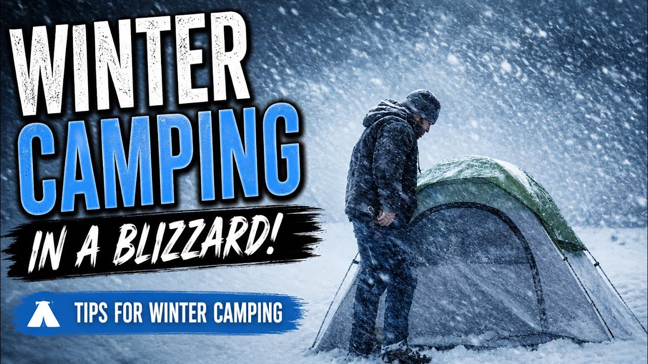 Winter Camping In A Blizzard 