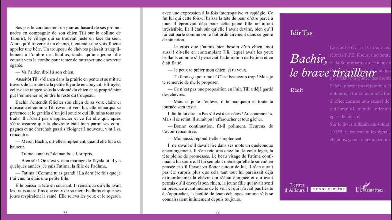 Bachir le brave tirailleur (lecture d'un extrait)