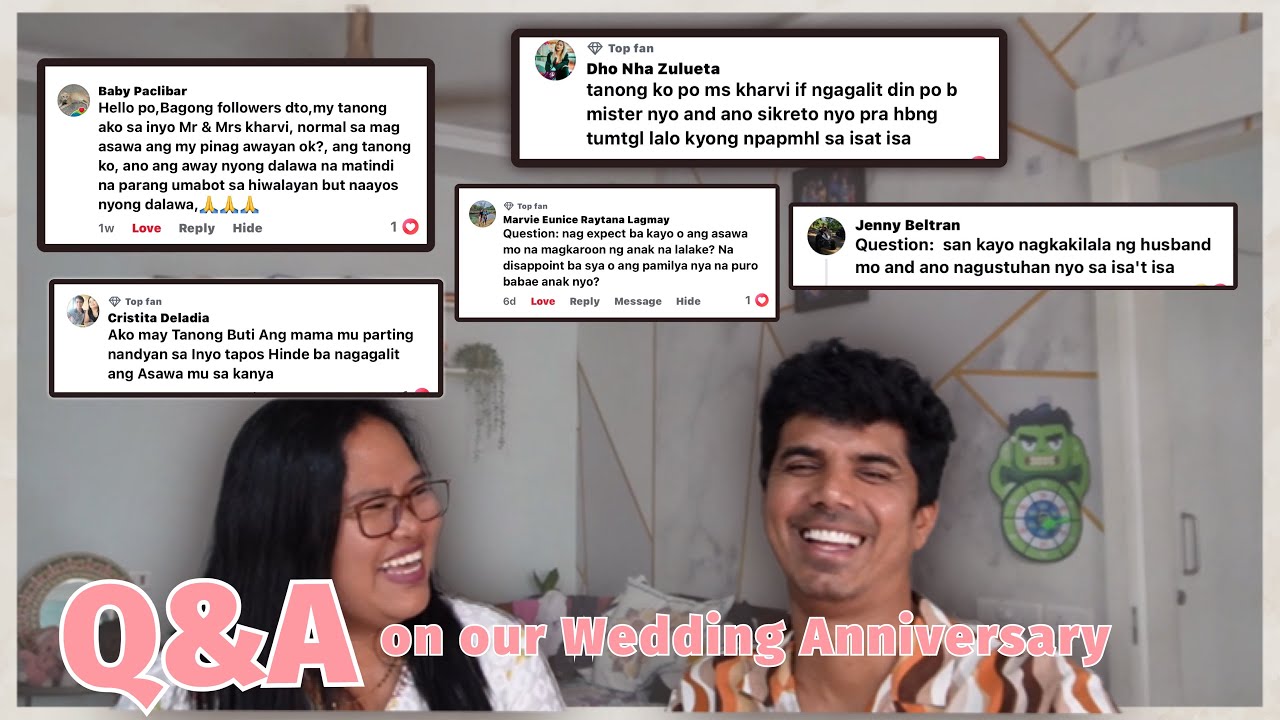 Question & Answer on our Wedding Anniversary/ Unboxing gifts 🎁