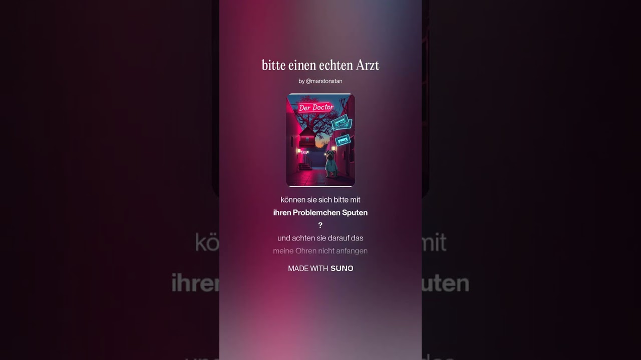 bitte einen echten Arzt