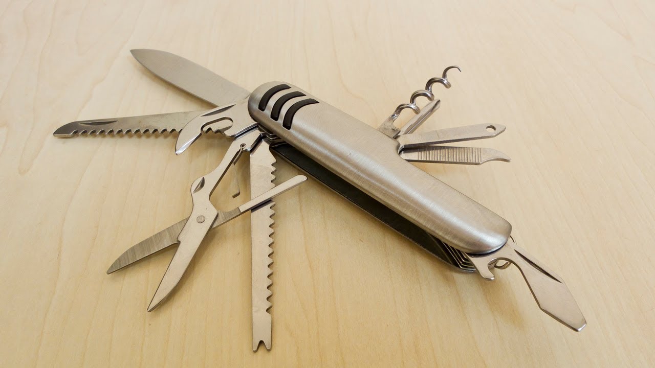 Unboxing knives multi tool 11-in-1 Pocket Knife - Dealextreme - $3.87