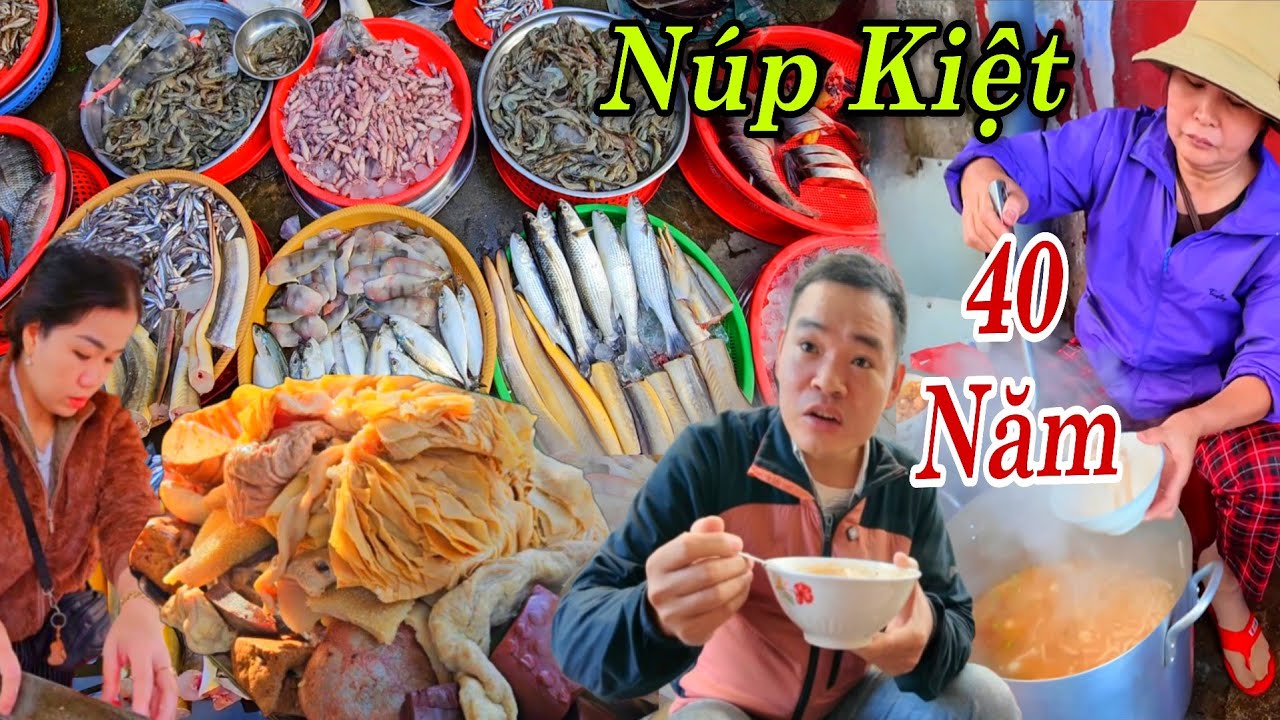Đi CHỢ CỐNG Mua Mồi Rồi Tấp Vô Kiệt Bà Triệu Làm Tô Bánh Canh Chả Cua Nhà Làm 15k Nóng Hổi 