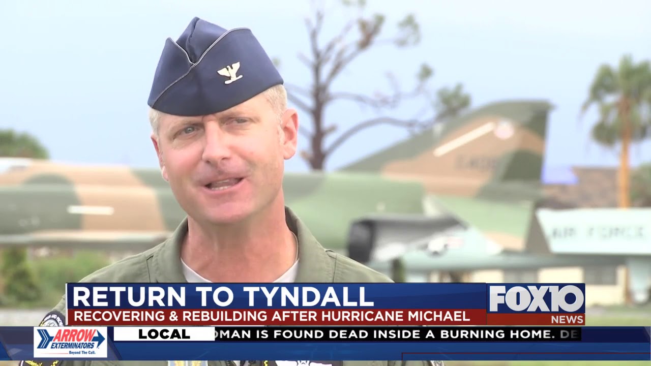 Recovery and rebuilding at Tyndall Air Force Base following Hurricane Michael