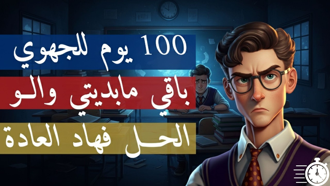 100 يوم للجهوي العادة لي ناقصاك باش تبدا ا الوقت كافيك لــ 18/20