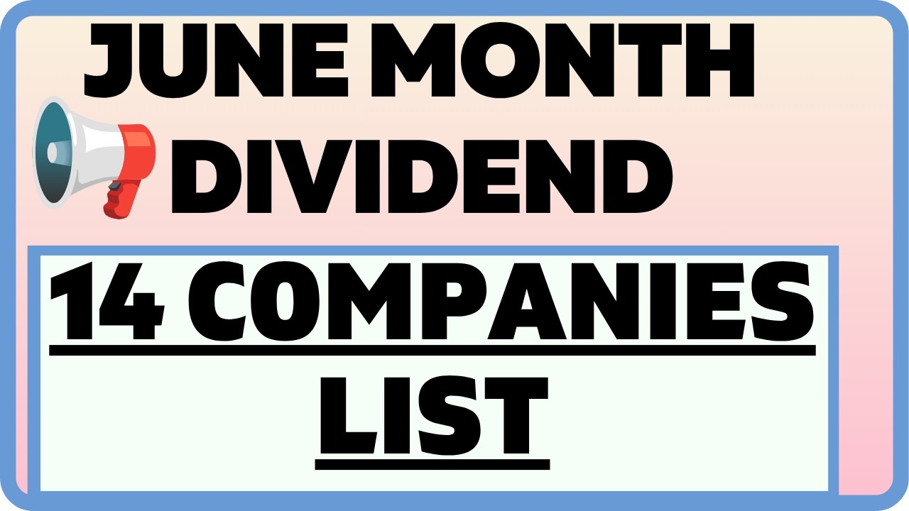📢 14 COMPANIES LATEST DIVIDEND DATE LIST || IMPORTANT DIVIDEND DATES