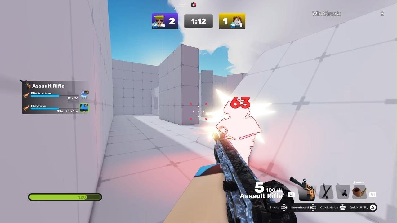 Grinding Rivals to beat my friend (only knife )