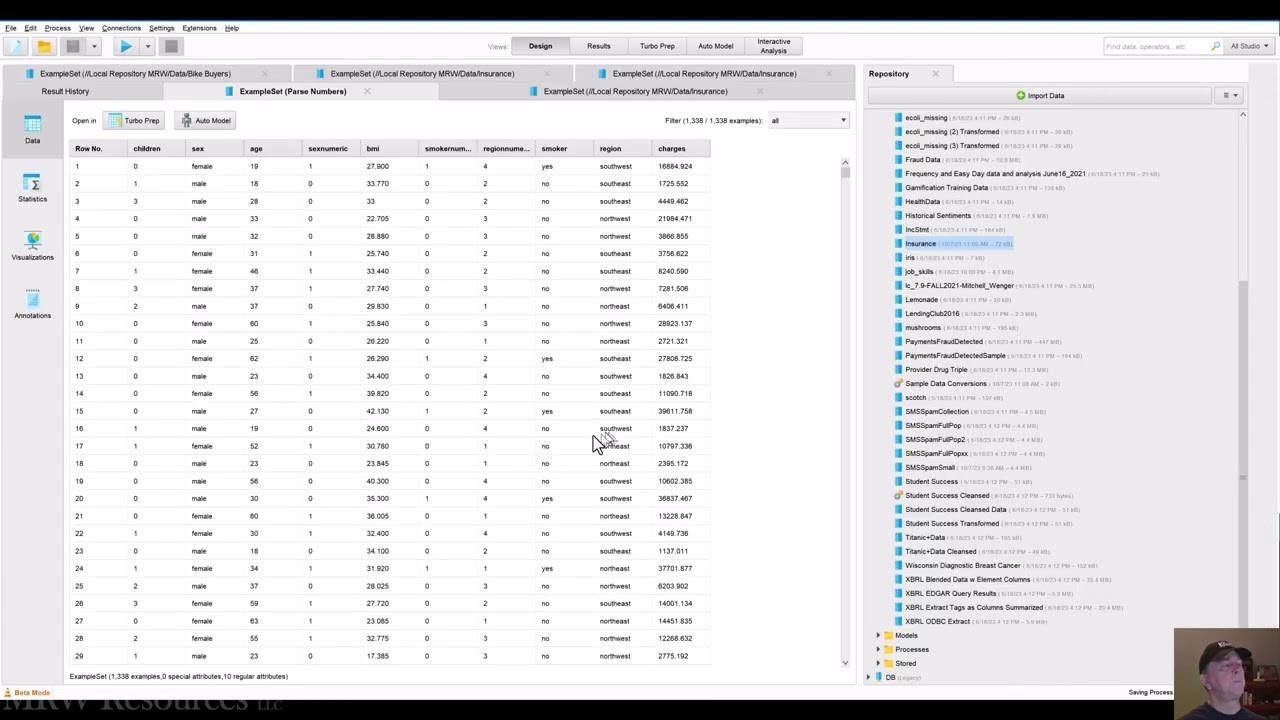 Преобразование типов данных в RapidMiner