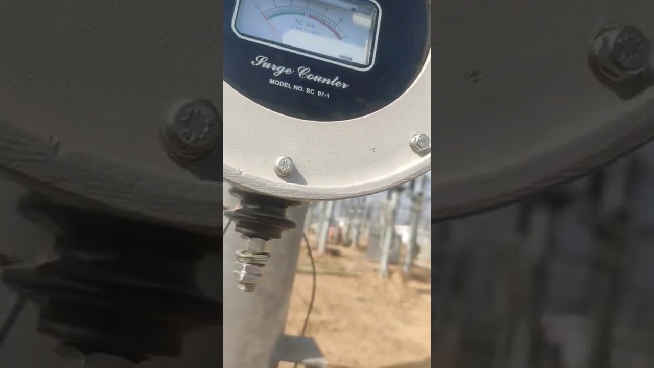 surge counter reading test of LIGHTNING ARRESTER at 220/132kv sub station