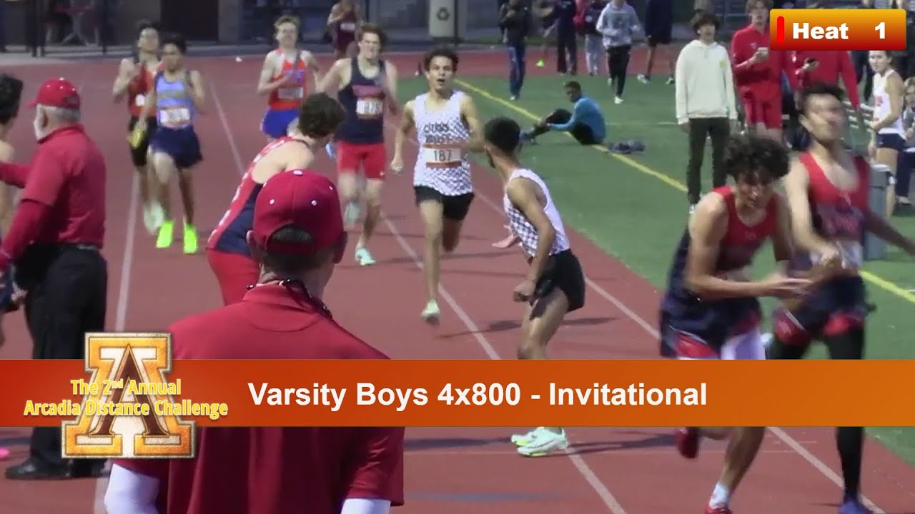 2023 TF - Arcadia Distance - 4x800 Relay (Boys, Varsity, Invite)
