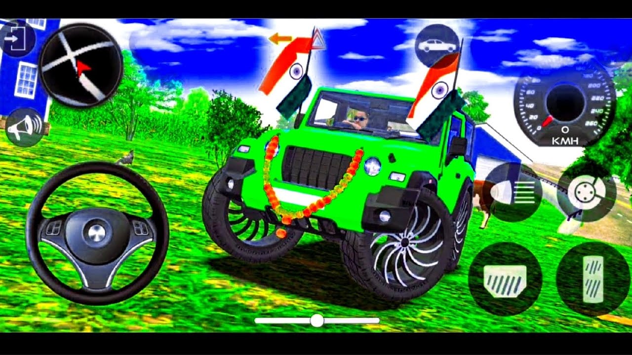Modified Mahindra Thar😈Games:Indian Green Thar (Gadi Wala Games) Car Game Android Game - #2026