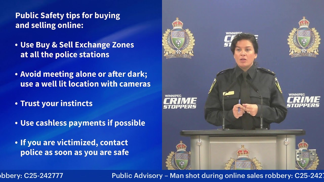Public Advisory – Man shot during online sales robbery: C25-242777