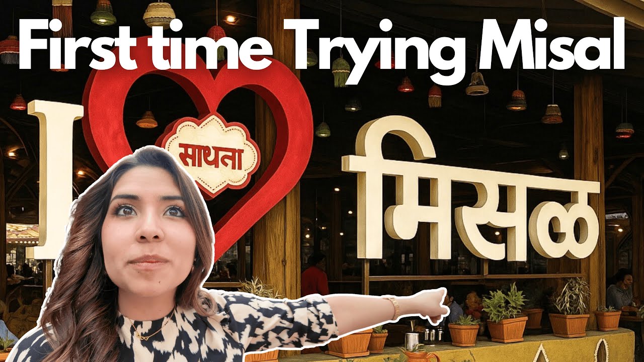 My Foreign Wife Tries Misal in Nashik! 🌶️ Weekend Fun at Sadhana Misal 🇮🇳❤️ Will she handle the 🌶️?