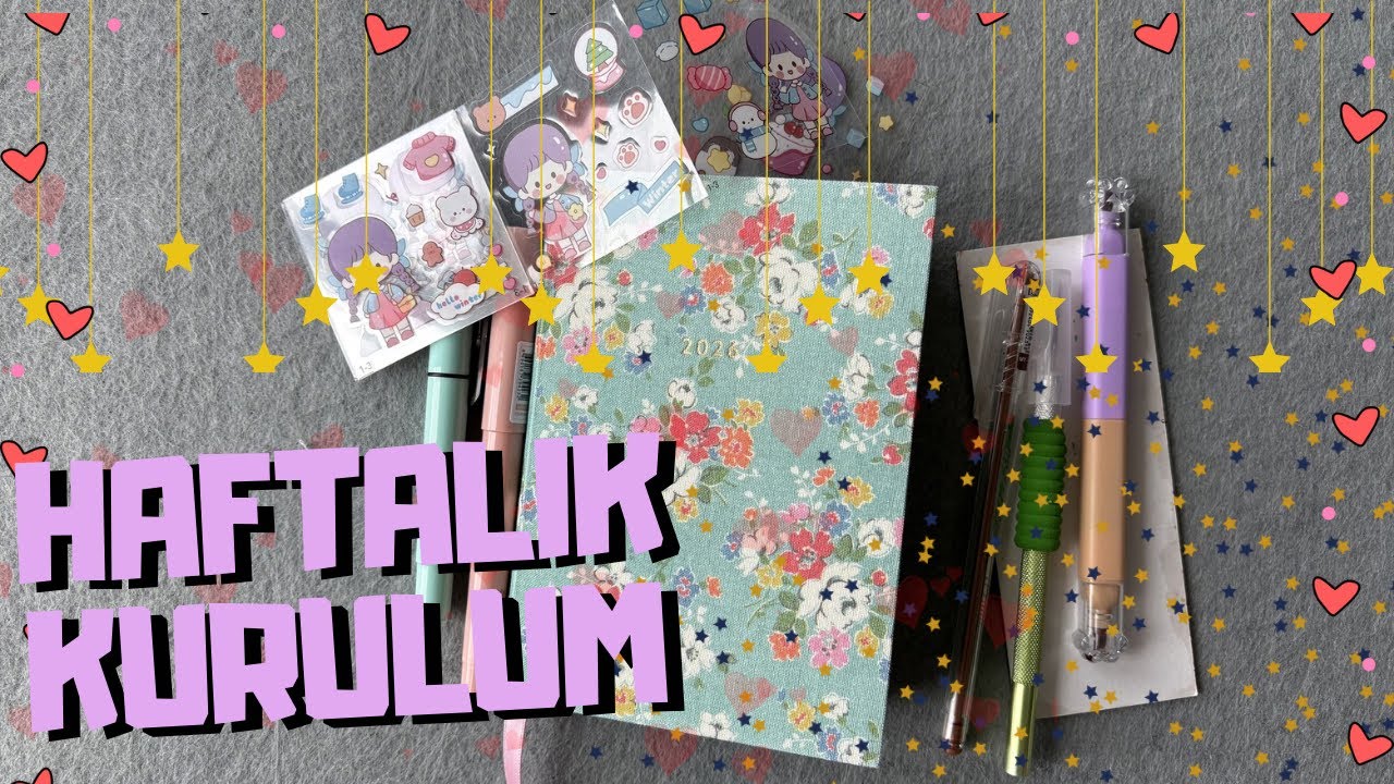Mart ayı 2.hafta kurulumu 💕 haftalık ajanda kurulumu migren versiyon😅