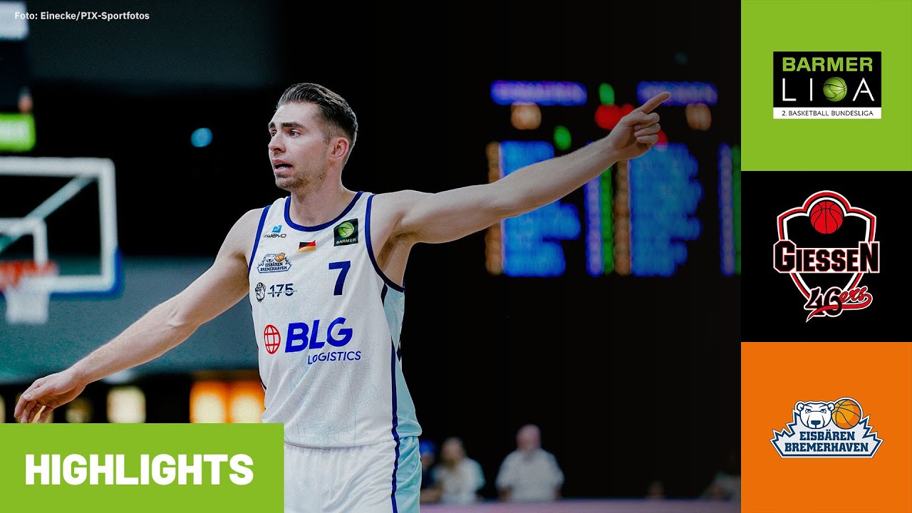 ProA: GIESSEN 46ers vs. Eisb&auml;ren Bremerhaven | Highlights
