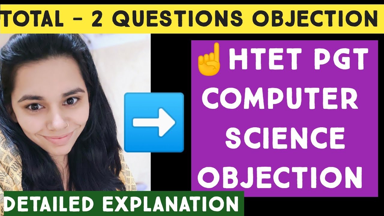 👆👆👆HTET PGT COMPUTER SCIENCE FINAL ANSWER KEY (2 QUESTIONS FOR OBJECTION) 2021|| NS CLASSES