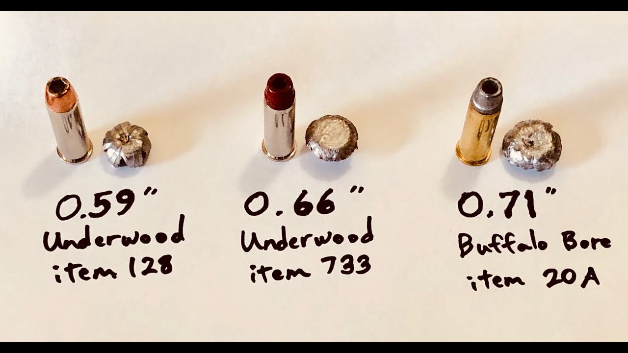 38 Special +P Тест на стрельбу из экспансивных пуль: Underwood 158 gr против Buffalo Bore 158 gr ...