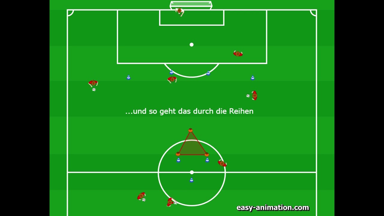 Offensiver Spielzug 1 mit 2 Varianten