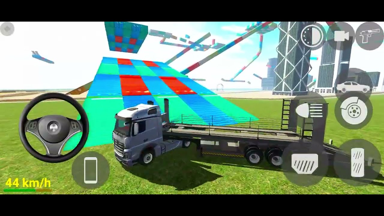 Unloading stone in truck😱 and tractor and that  🚙💥#viral #gaming 🏎️🚕#games#reels