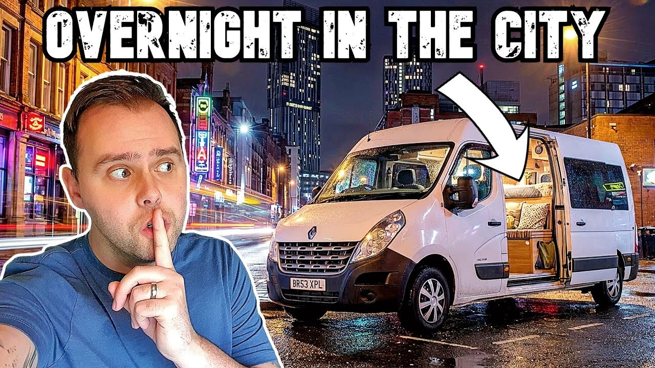 SKETCHY STEALTH CITY VAN CAMPING | Hidden In Plain Sight