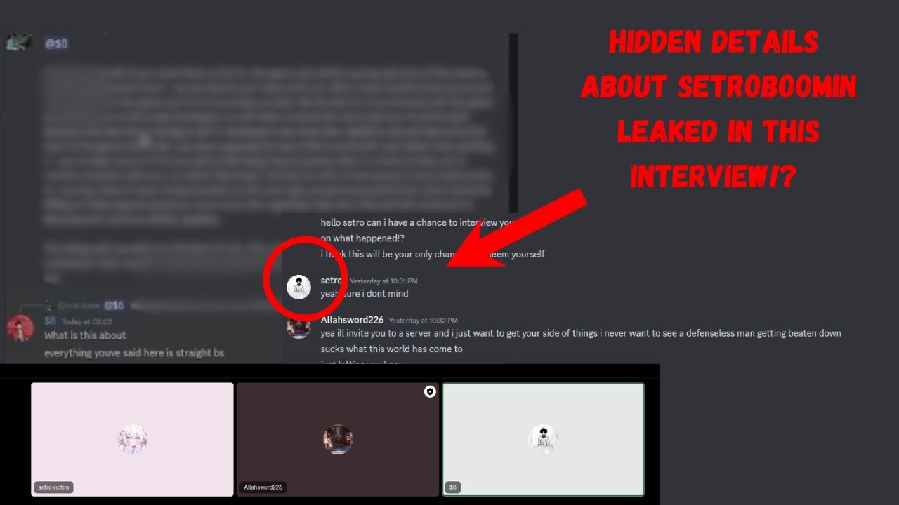 victims!? Interviewing Setroboomin he got caught AGAIN!? | Type Soul