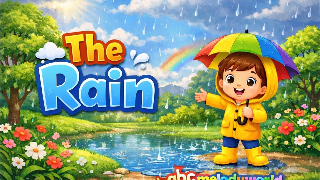 THE RAIN 🌧️ Nursery Rhyme for Cute Toddlers 😀😍