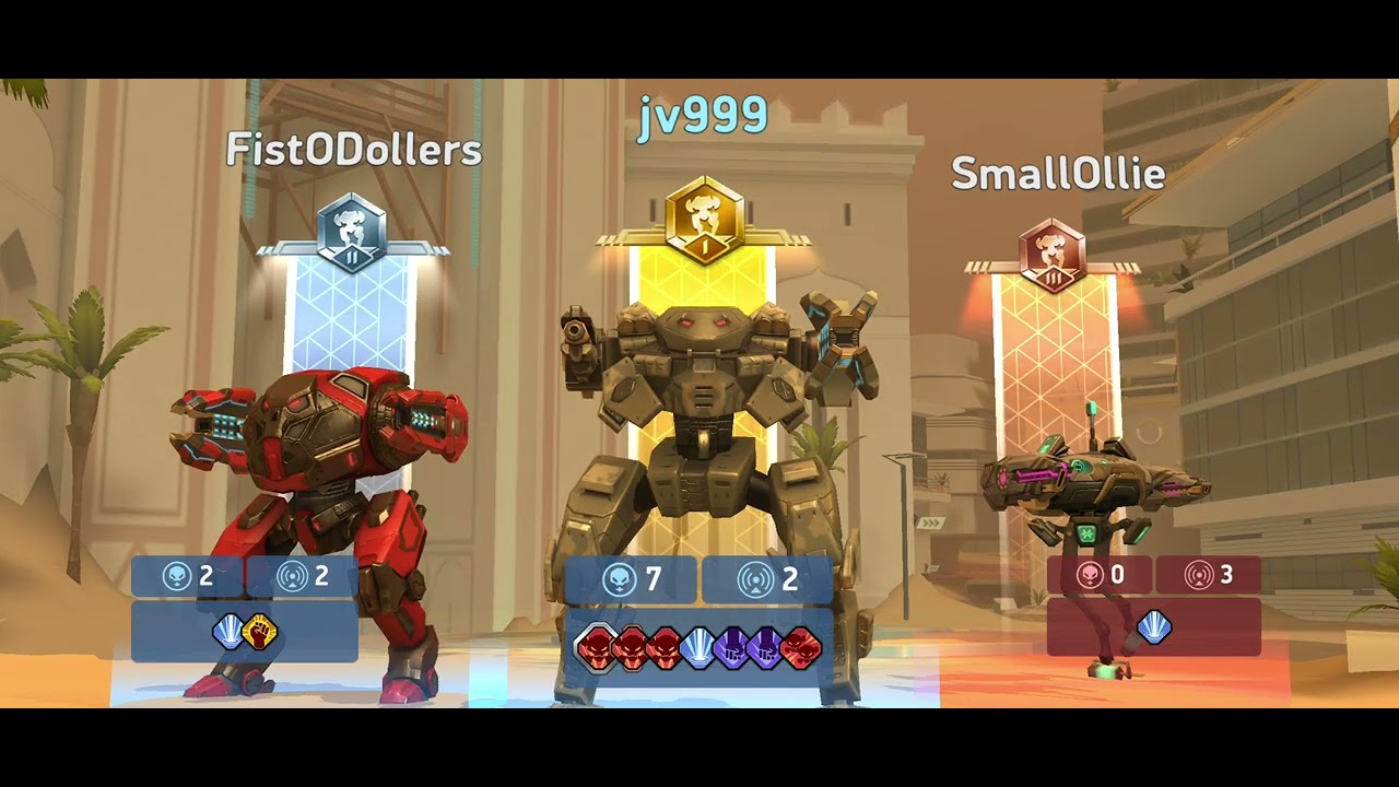 Jogando Mech Arena 