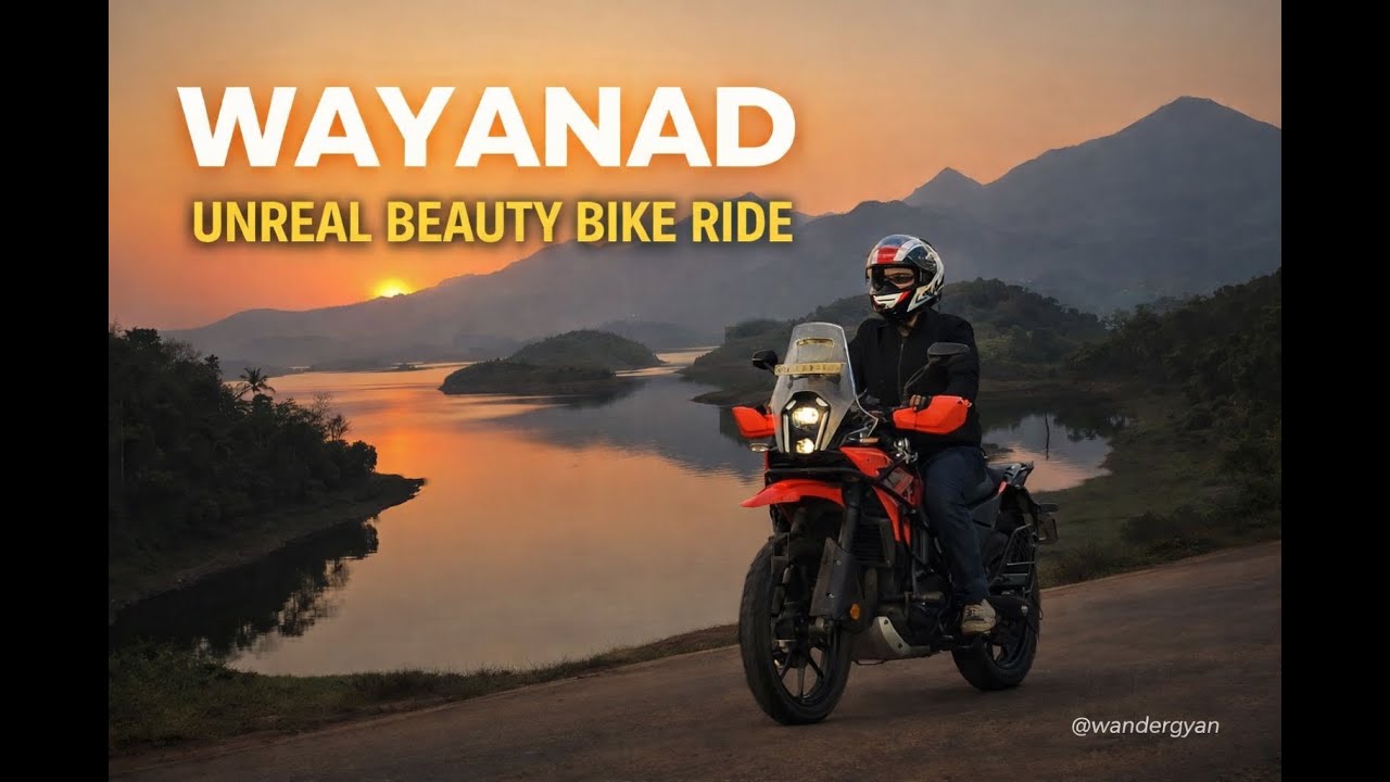 Exploring the Unreal Beauty of Wayanad on Bike 🌿🏍️