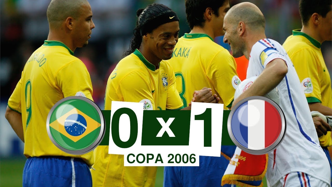 JOGO HIST&Oacute;RICO - Brasil 0 x 1 Fran&ccedil;a - (1080p HD) - Copa do Mundo 2006 (SHOW DE ZIDANE)