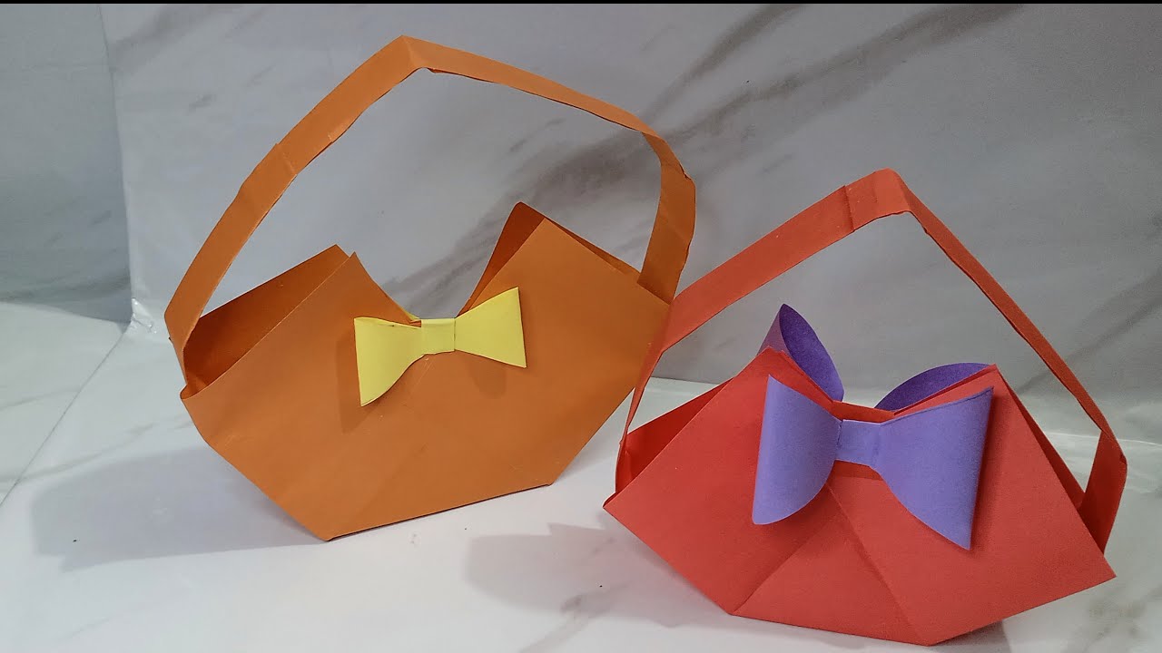 How to make a paper bag easy|Paper bag|Paper gift bag |Paper basket|Gift box|Diy gift bag