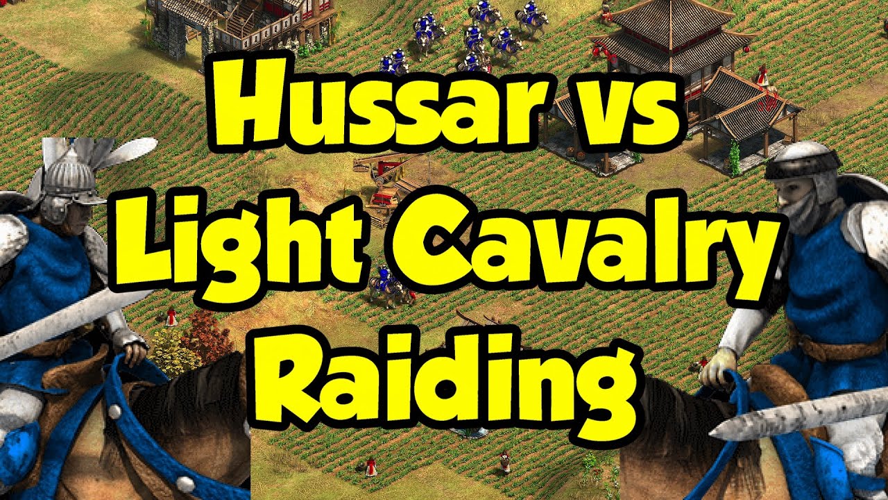 Hussar vs Light Cav raiding potential (AoE2)