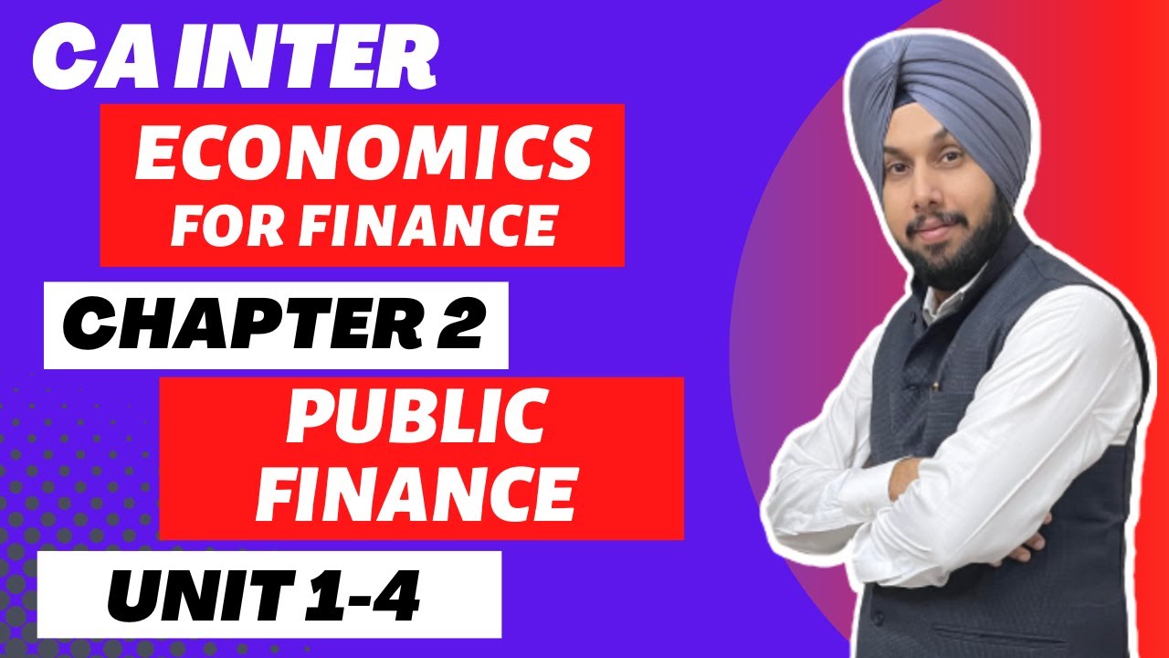 Public Finance| Booster Revision | Ch. 2 | Economics For Finance | CA Inter | CA Jasmeet Singh