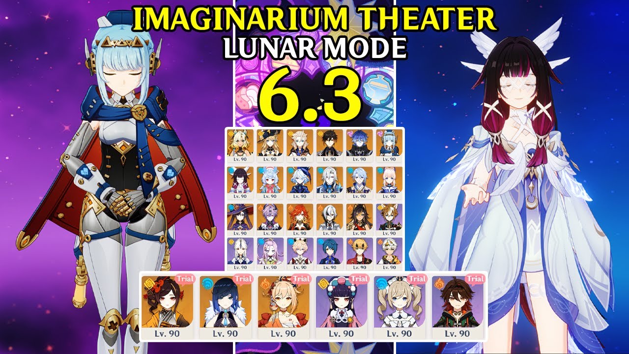Imaginarium Theater 6.3 - Luna 4 | IT Genshin Impact Trial Character & 4 Star Weapon ( Lunar Mode )