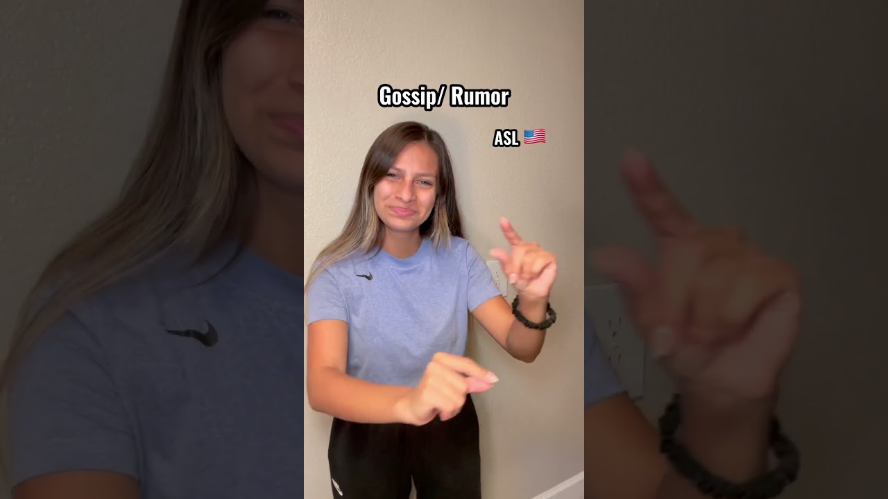 Learn how to sign gossip/rumor in ASL & LSM #shorts #asl #lsm