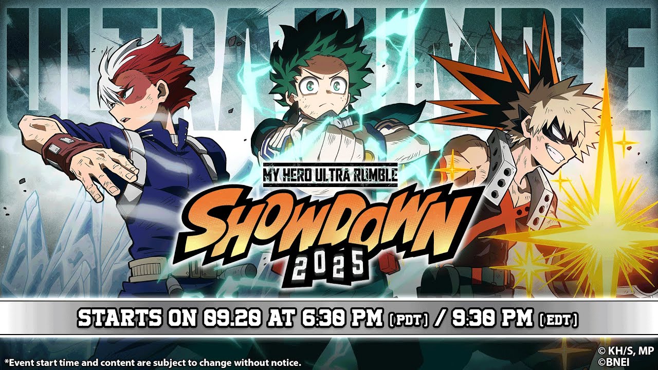 MY HERO ULTRA RUMBLE SHOWDOWN 2025 【starts 9/20 18:30 (PDT)】