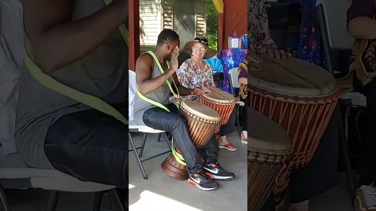 African Dance 3 with Yahya Kamate, Moussa Drame, and Mamoudou Konate Simbo 6.4.22 at Sawah Festival