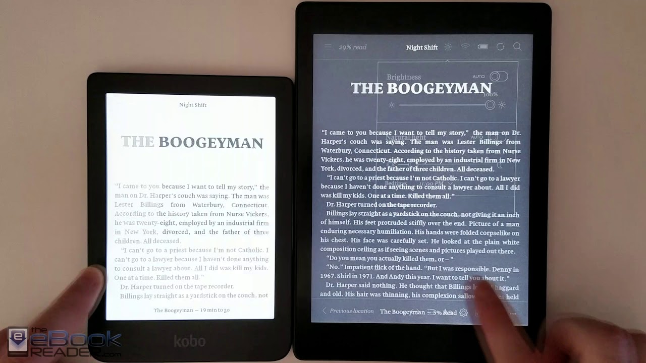 Сравнительный обзор Kobo Clara HD и Kobo Aura One.