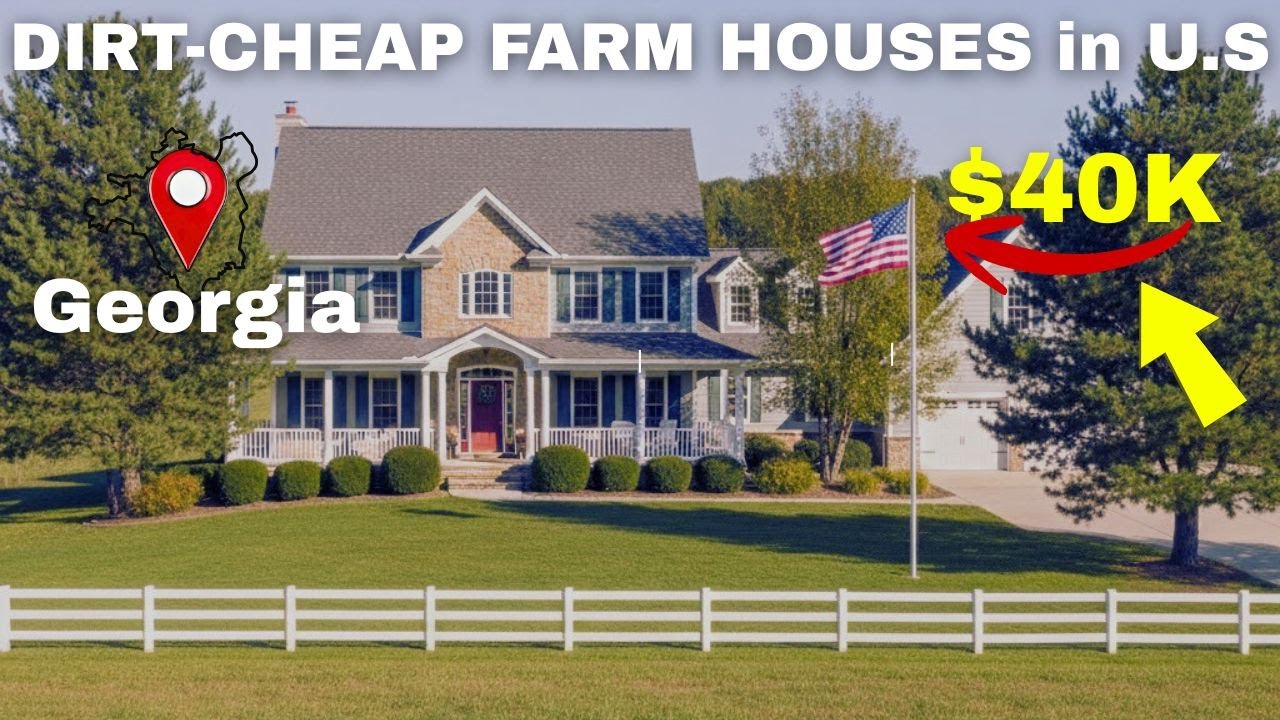 10 DIRT CHEAP GEORGIA Farmhouses with A LOT OF LAND YOU CAN BUY |  2026's Real estate Goldmines