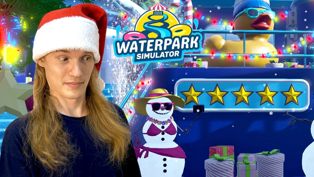 ПОЛУЧАЕМ 5-УЮ ЗВЕЗДУ! ⭐ | Waterpark Simulator (v0.3.27: Winter Extravaganza Event) #21